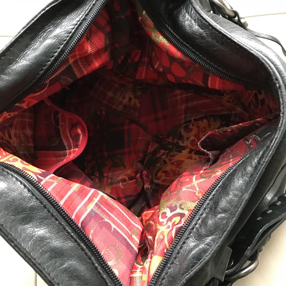 Francesco Biasia Black Leather Purse - Picture 6 of 8